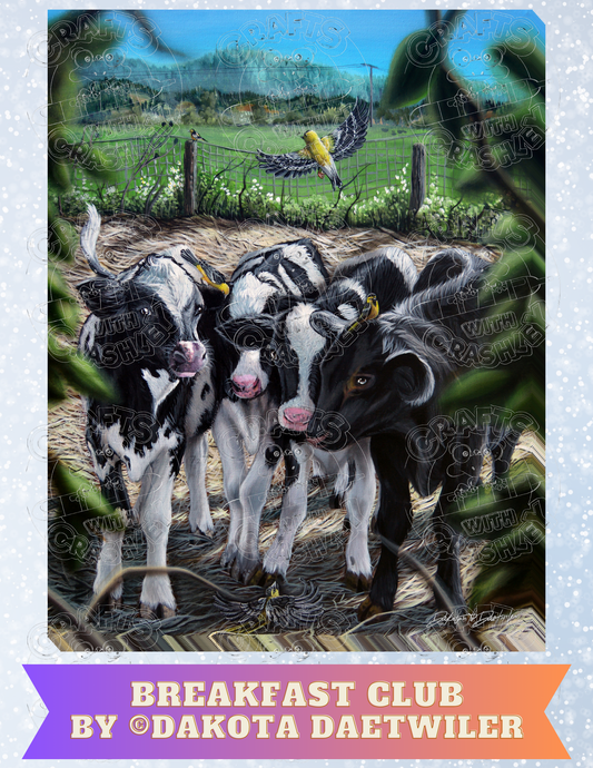 "Breakfast Club" by ©Dakota Daetwiler Premium Decorative Release Papers for Diamond Painting