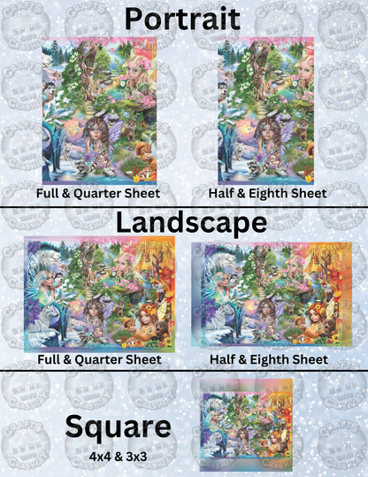 "A Season of Fairies" by ©Sheena Pike Decorative Diamond Painting Release Papers