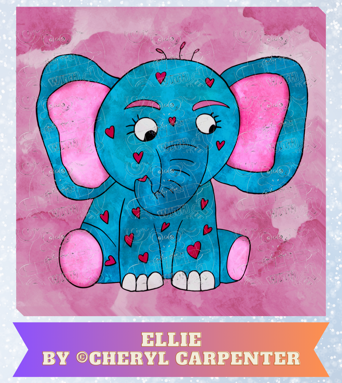 "Ellie" by ©Cheryl Carpenter Premium Decorative Release Papers for Diamond Painting