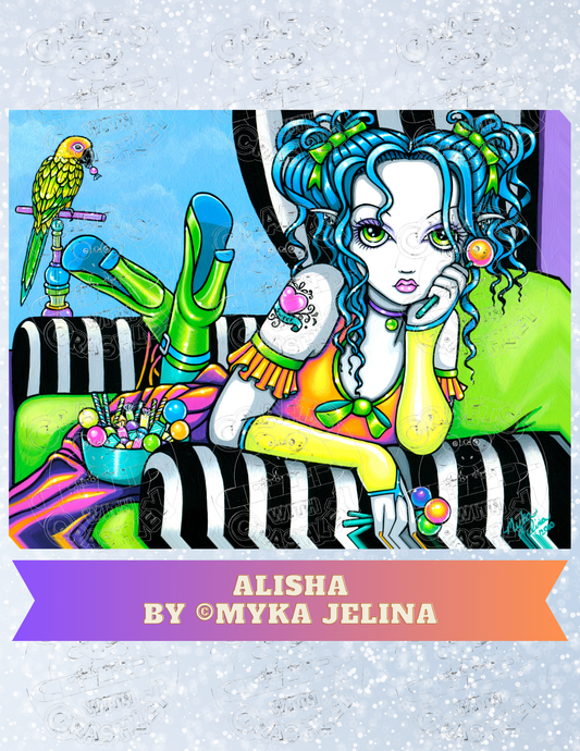 "Alisha" by ©Myka Jelina Premium Decorative Release Papers for Diamond Painting