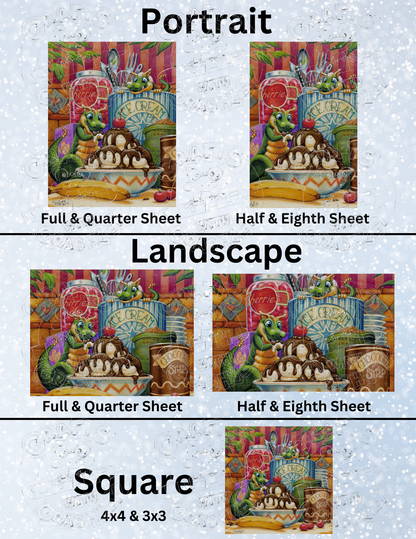 "Sundae Delight" By ©Randal Spangler Decorative Diamond Painting Release Papers