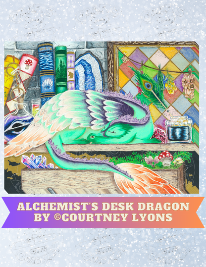 Product Bundle "Alchemist's Desk Dragon" by ©Courtney Lyons