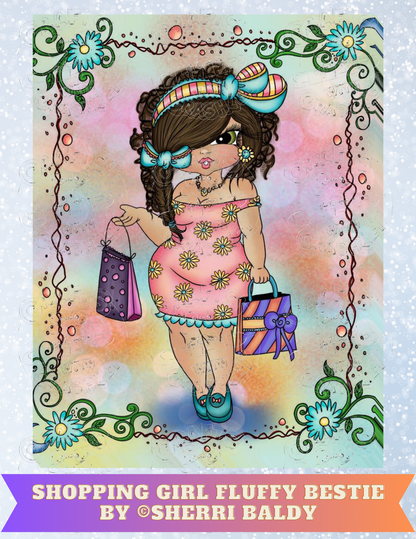 Product Bundle "Shopping Girl Fluffy Bestie" by ©Sherri Baldy