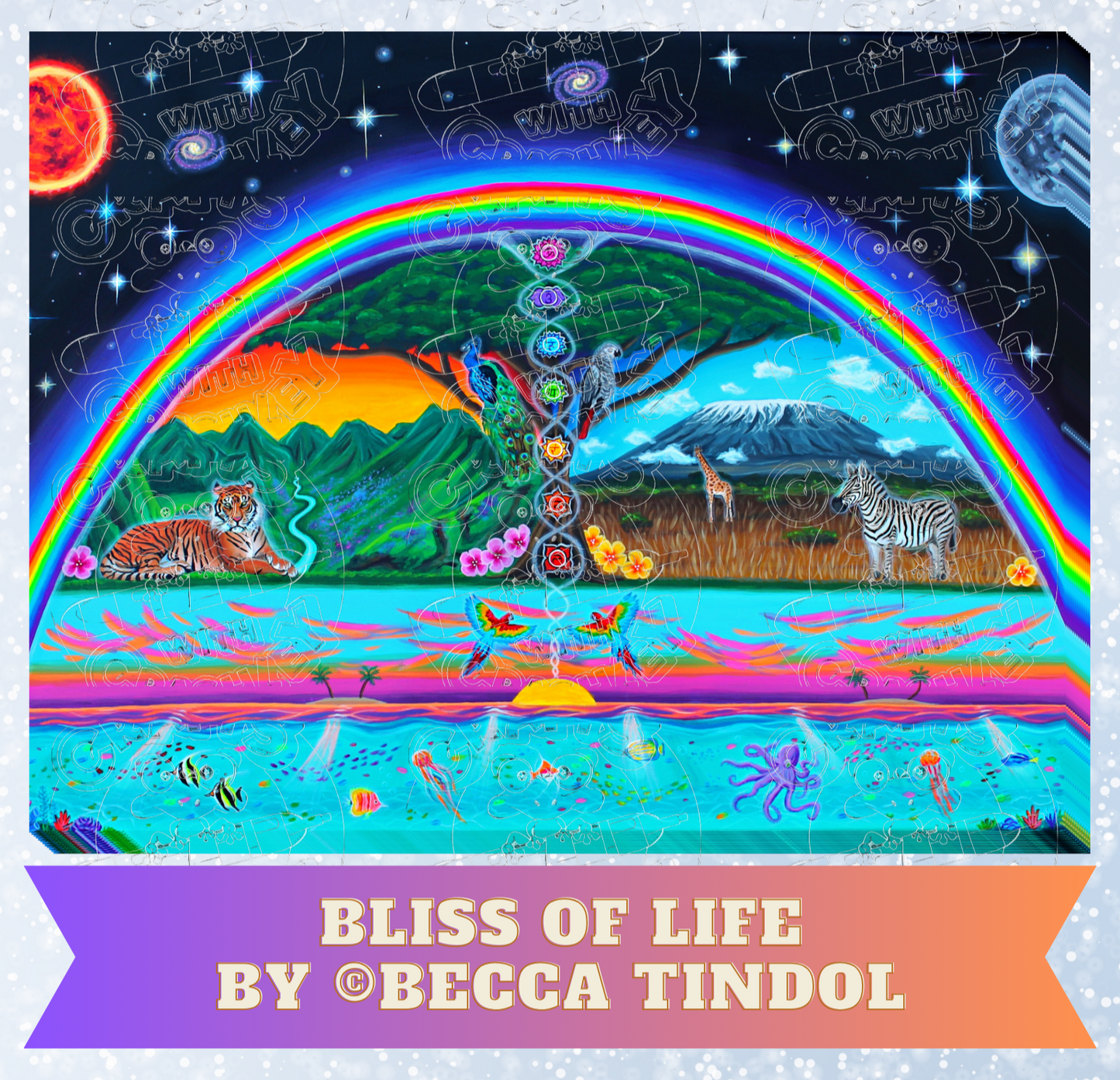 "Bliss of Life" by ©Becca Tindol Premium Decorative Release Papers for Diamond Painting