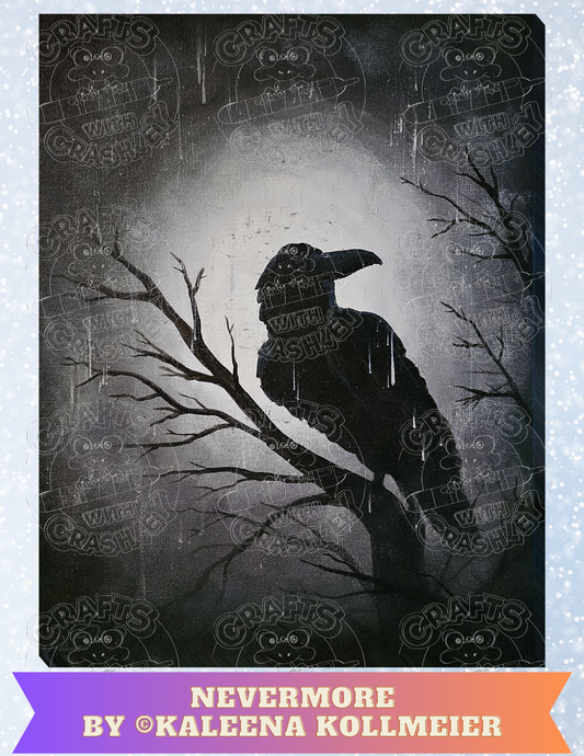 "Nevermore" by ©Kaleena Kollmeier Premium Decorative Release Papers for Diamond Painting (Copy)