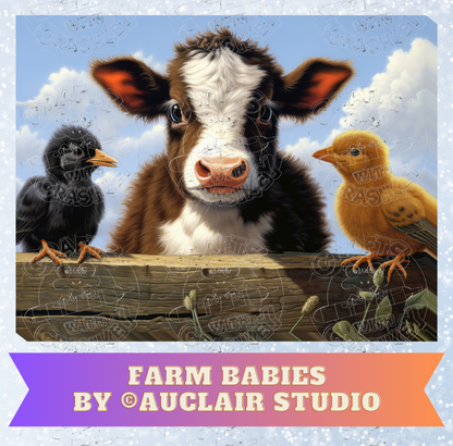 "Farm Babies" by ©Auclair Studio Premium Decorative Release Papers for Diamond Painting