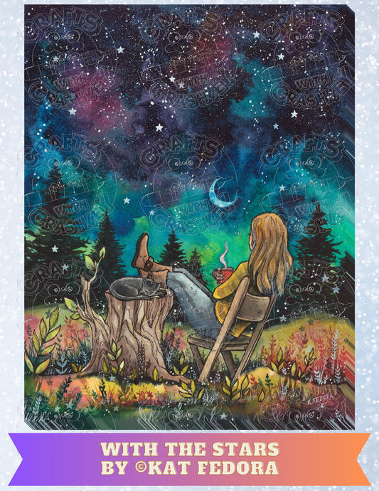 "With the Stars" by ©Kat Fedora Premium Decorative Release Papers for Diamond Painting