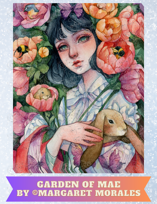 "Garden of Mae" by ©Margaret Morales Premium Decorative Release Papers for Diamond Painting