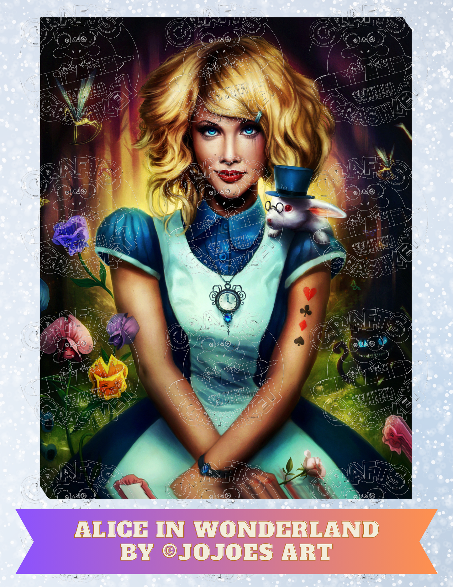 "Alice in Wonderland" by ©JoJoes Art Premium Decorative Release Papers for Diamond Painting
