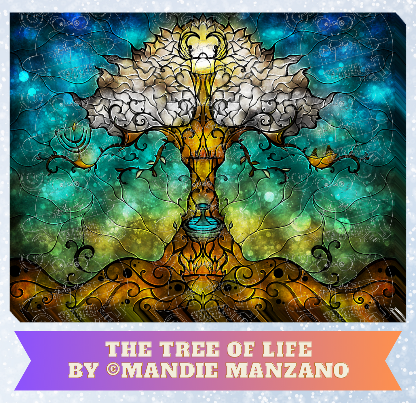 "Tree of Life" by ©Mandie Manzano Premium Decorative Release Papers for Diamond Painting