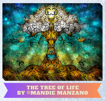 "Tree of Life" by ©Mandie Manzano Premium Decorative Release Papers for Diamond Painting