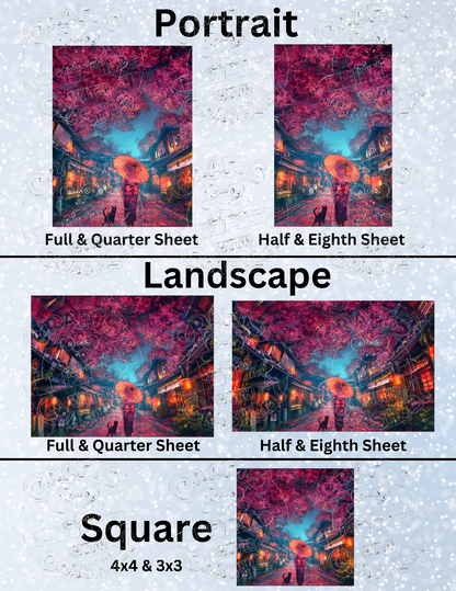 "Sakura Festival" by ©Yuumei Decorative Diamond Painting Release Papers