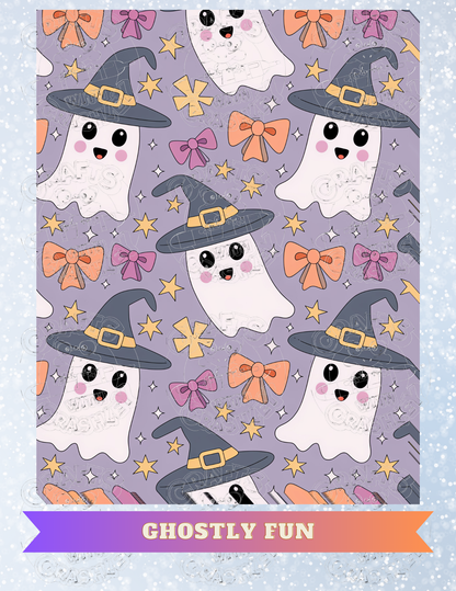 "Ghostly Fun" Premium Decorative Release Papers for Diamond Painting