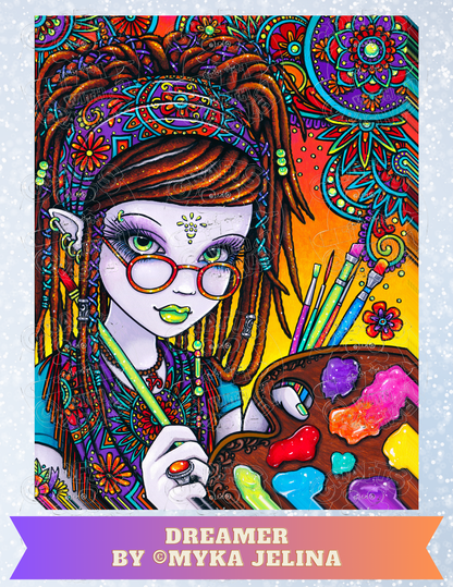 "Dreamer" by ©Myka Jelina Premium Decorative Release Papers for Diamond Painting