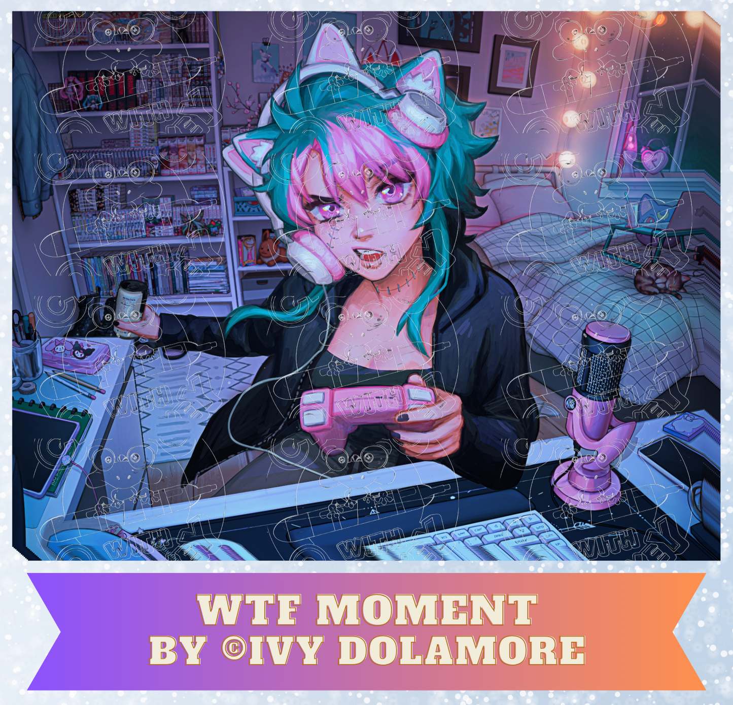 "WTF Moment" by ©Ivy Dolamore Premium Decorative Release Papers for Diamond Painting
