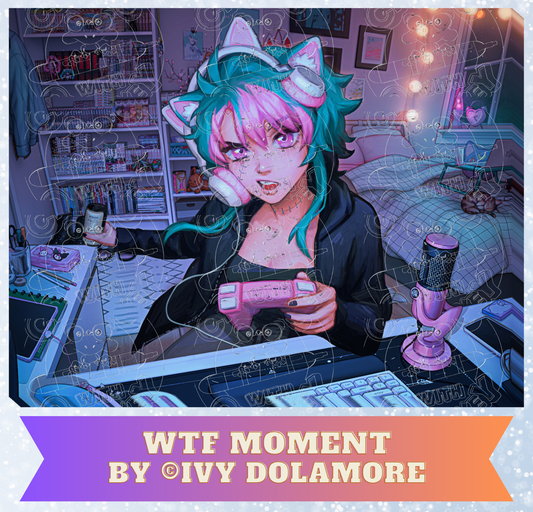 "WTF Moment" by ©Ivy Dolamore Premium Decorative Release Papers for Diamond Painting