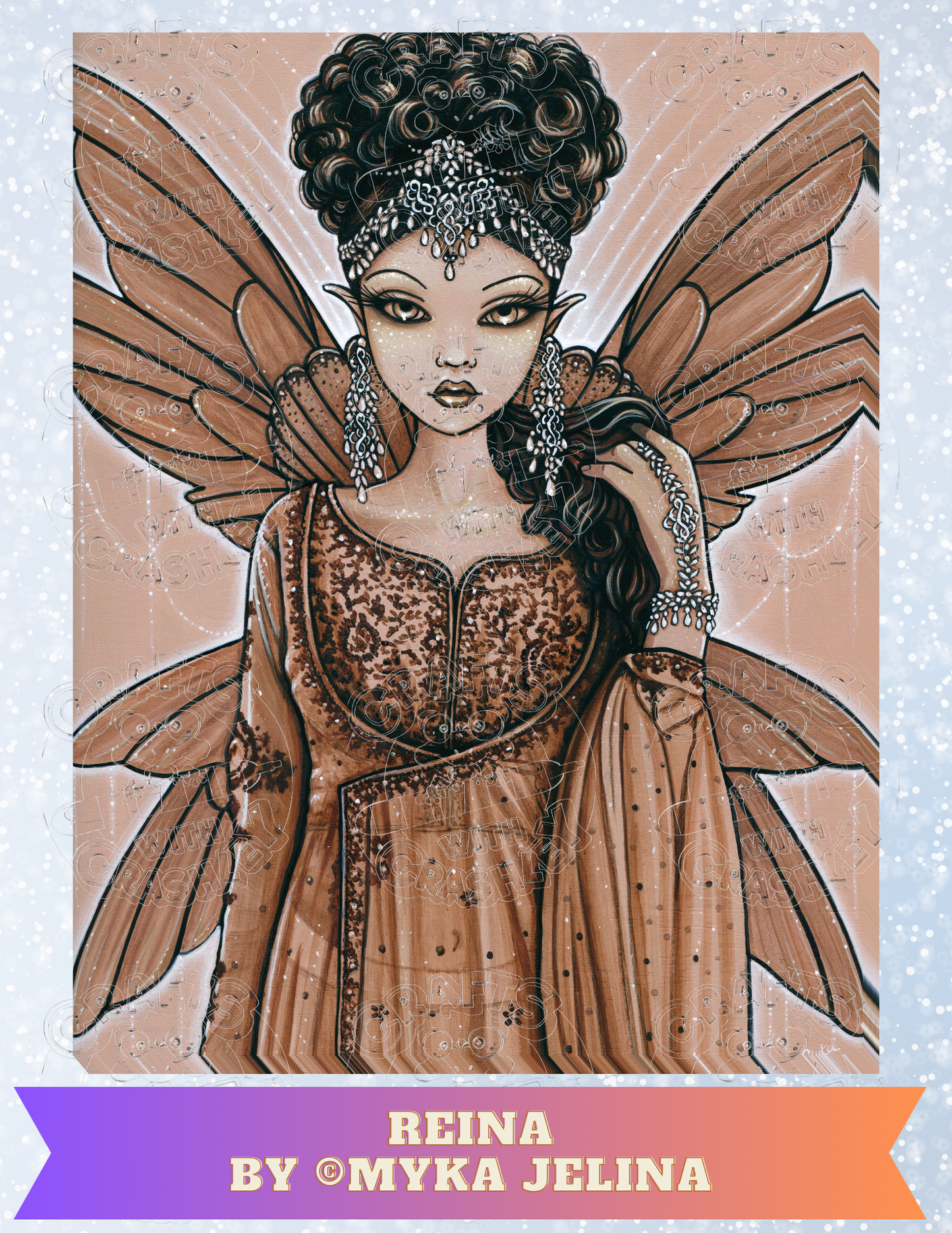 "Reina" by ©Myka Jelina Premium Decorative Release Papers for Diamond Painting