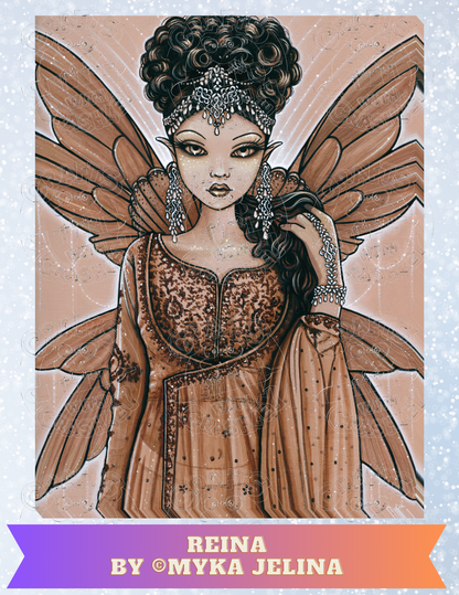 "Reina" by ©Myka Jelina Premium Decorative Release Papers for Diamond Painting