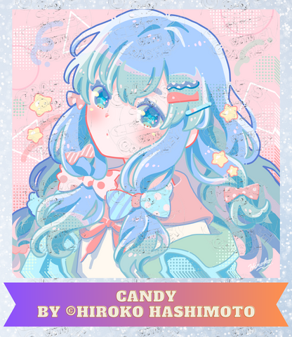 "Candy" by ©Hiroko Hashimoto Premium Decorative Release Papers for Diamond Painting