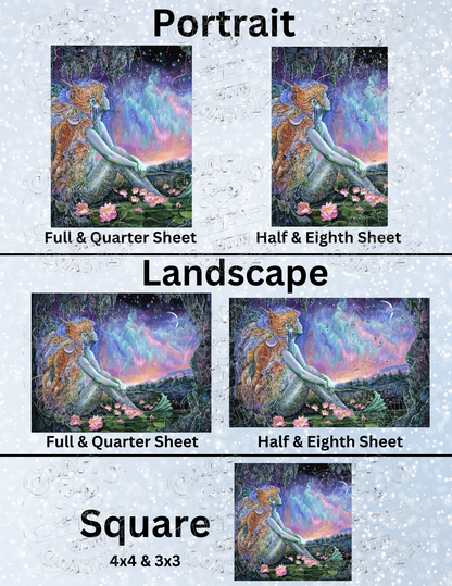 "Mermaid Pool" by ©Josephine Wall Decorative Diamond Painting Release Papers