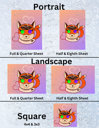 "Roxi Coffee" by Mrs Coffee Decorative Diamond Painting Release Papers