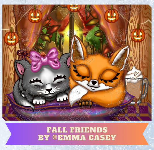 "Fall Friends" by ©Emma Casey Premium Decorative Release Papers for Diamond Painting