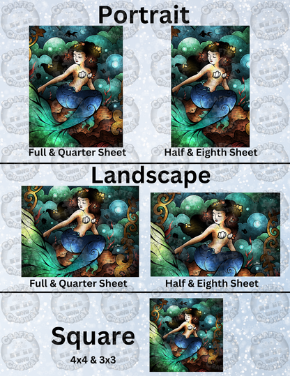 "Marinas Trio" by ©Mandie Manzano Decorative Diamond Painting Release Papers