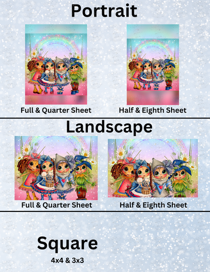 "Wizard of Oz Besties" by ©Sherri Baldy Decorative Diamond Painting Release Papers