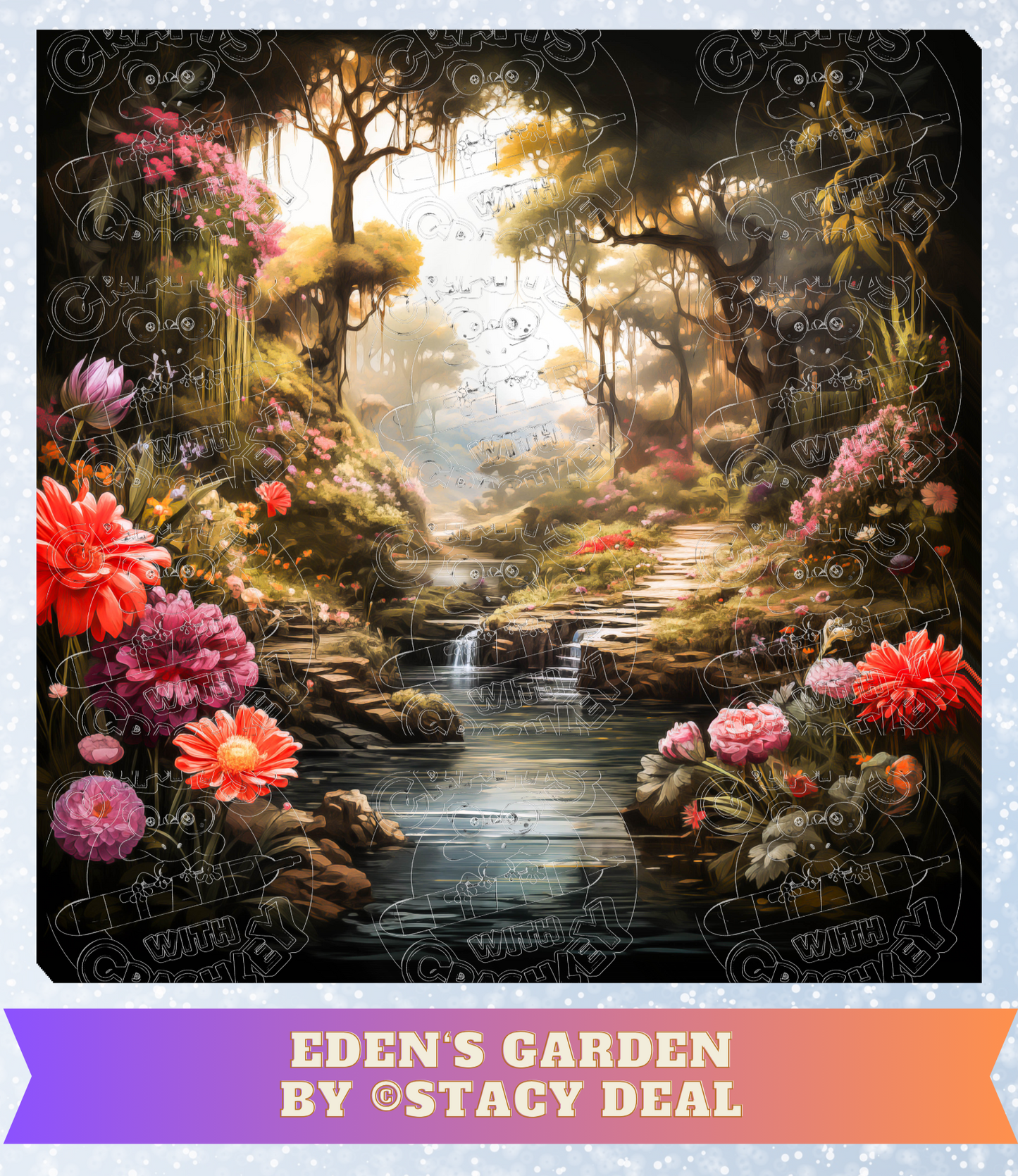 "Eden's Garden" by ©Stacy Deal Premium Decorative Release Papers for Diamond Painting