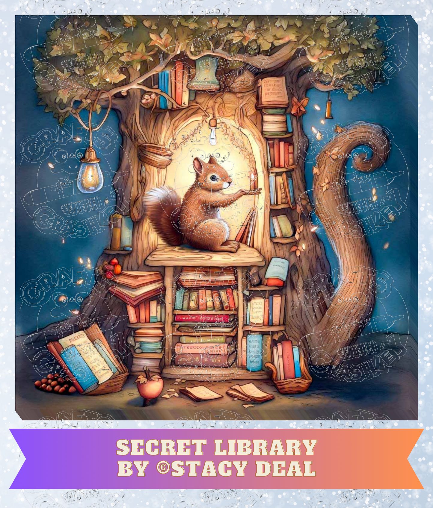 "Secret Library" by ©Stacy Deal Premium Decorative Release Papers for Diamond Painting