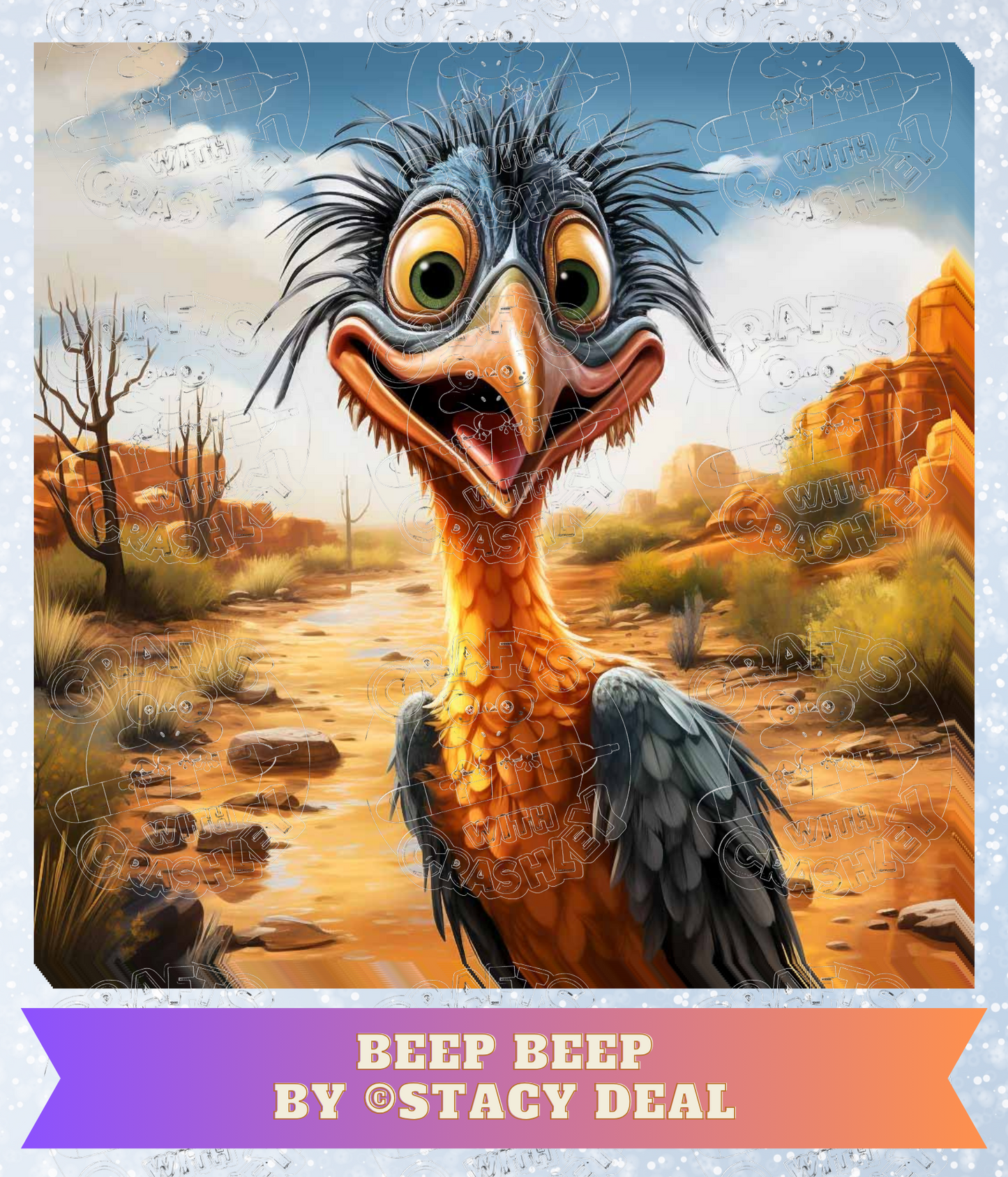 "Beep Beep" by ©Stacy Deal Premium Decorative Release Papers for Diamond Painting