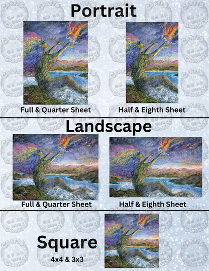 "Mermaid and the Phoenix" by ©Josephine Wall Decorative Diamond Painting Release Papers