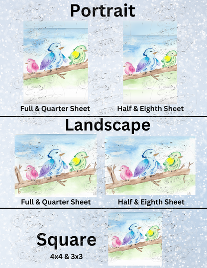 "Online Dating Birds" By Crafting Journey Decorative Diamond Painting Release Papers