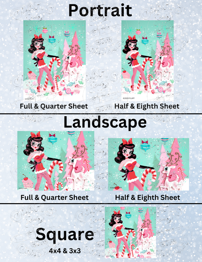 "Christmas Cutie" By ©Miss Fluff Decorative Diamond Painting Release Papers