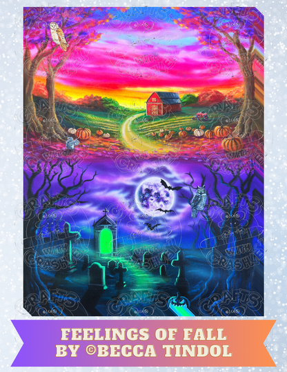 "Feelings of Fall" by Becca Tindol Decorative Diamond Painting Release Papers