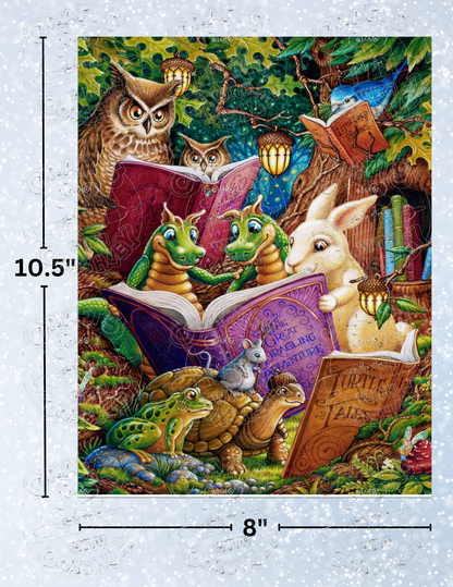 "Reading Time" By ©Randal Spangler Decorative Diamond Painting Release Papers