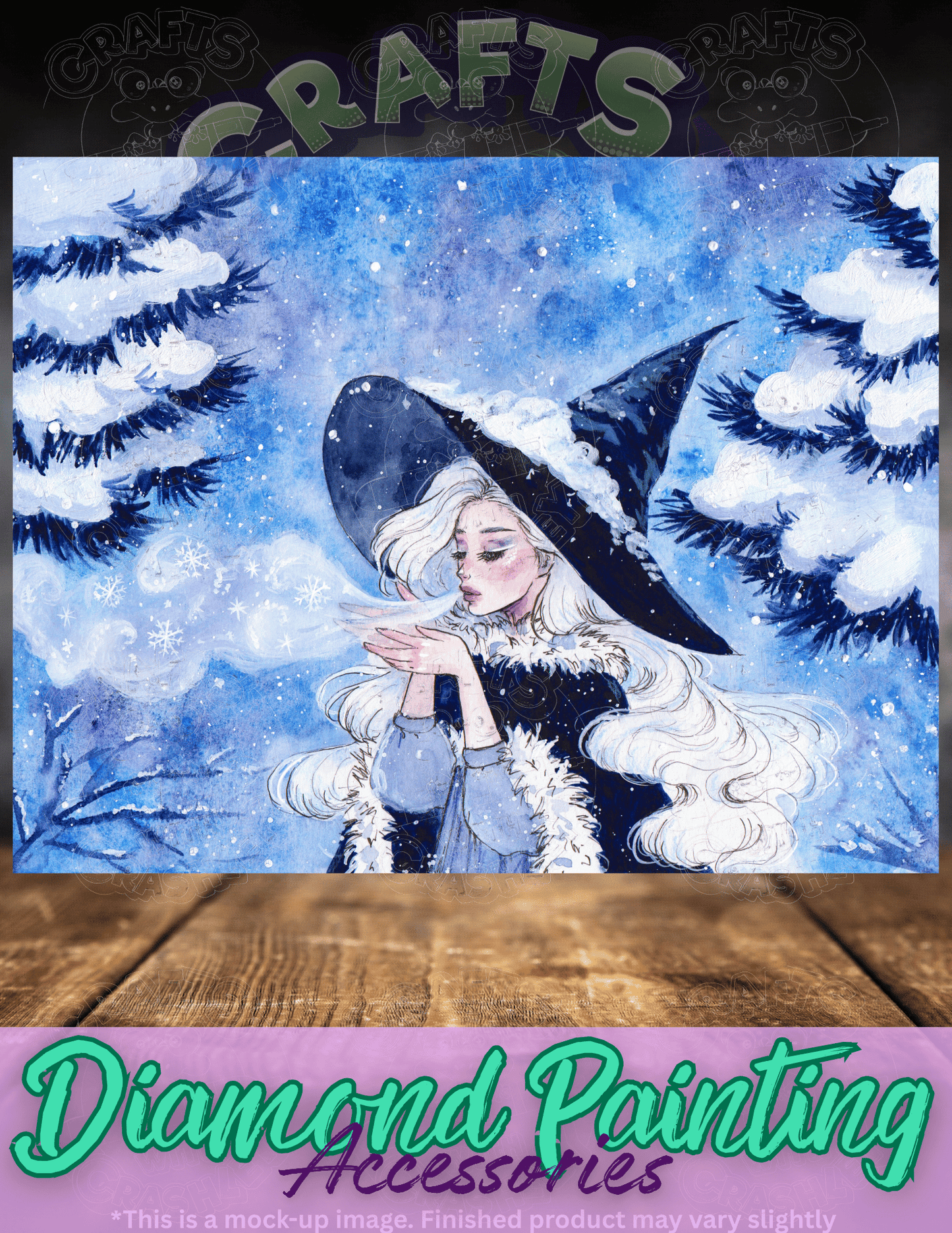 "First Snow" by ©Aria Illustration Premium Accessories for Diamond Painting