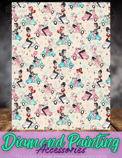 "Scooter Girls" by ©Miss Fluff Premium Accessories for Diamond Painting