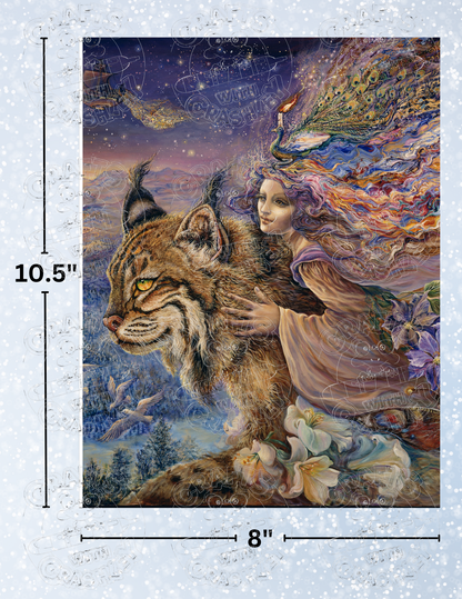"Flight of the Lynx" by ©Josephine Wall Decorative Diamond Painting Release Papers