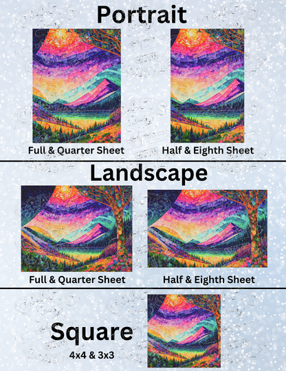 Product Bundle "Magic Land Mosaic Landscape" by ©Peggy Collins