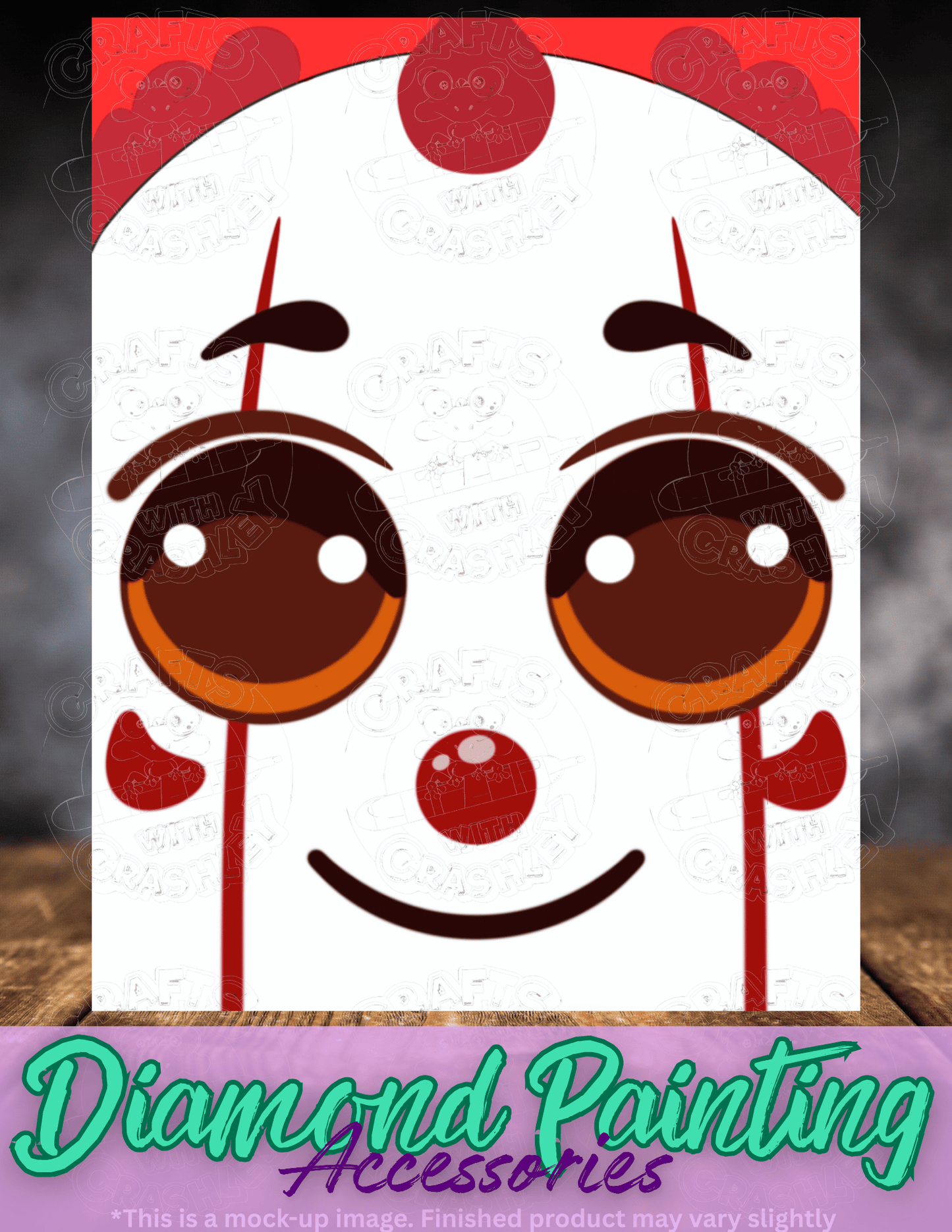 "Clown Mask" by ©Mrs Coffee Premium Accessories for Diamond Painting