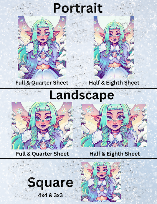 "Winter Elf" by ©Mrs Butter D Premium Decorative Release Papers for Diamond Painting