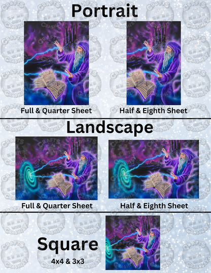 "Spellcaster" by Becca Tindol Decorative Diamond Painting Release Papers