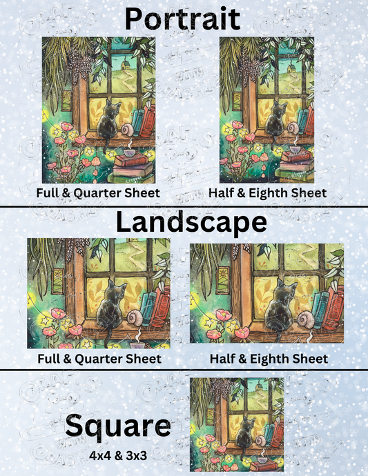 "Keeping Watch" by ©Kat Fedora Premium Decorative Release Papers for Diamond Painting