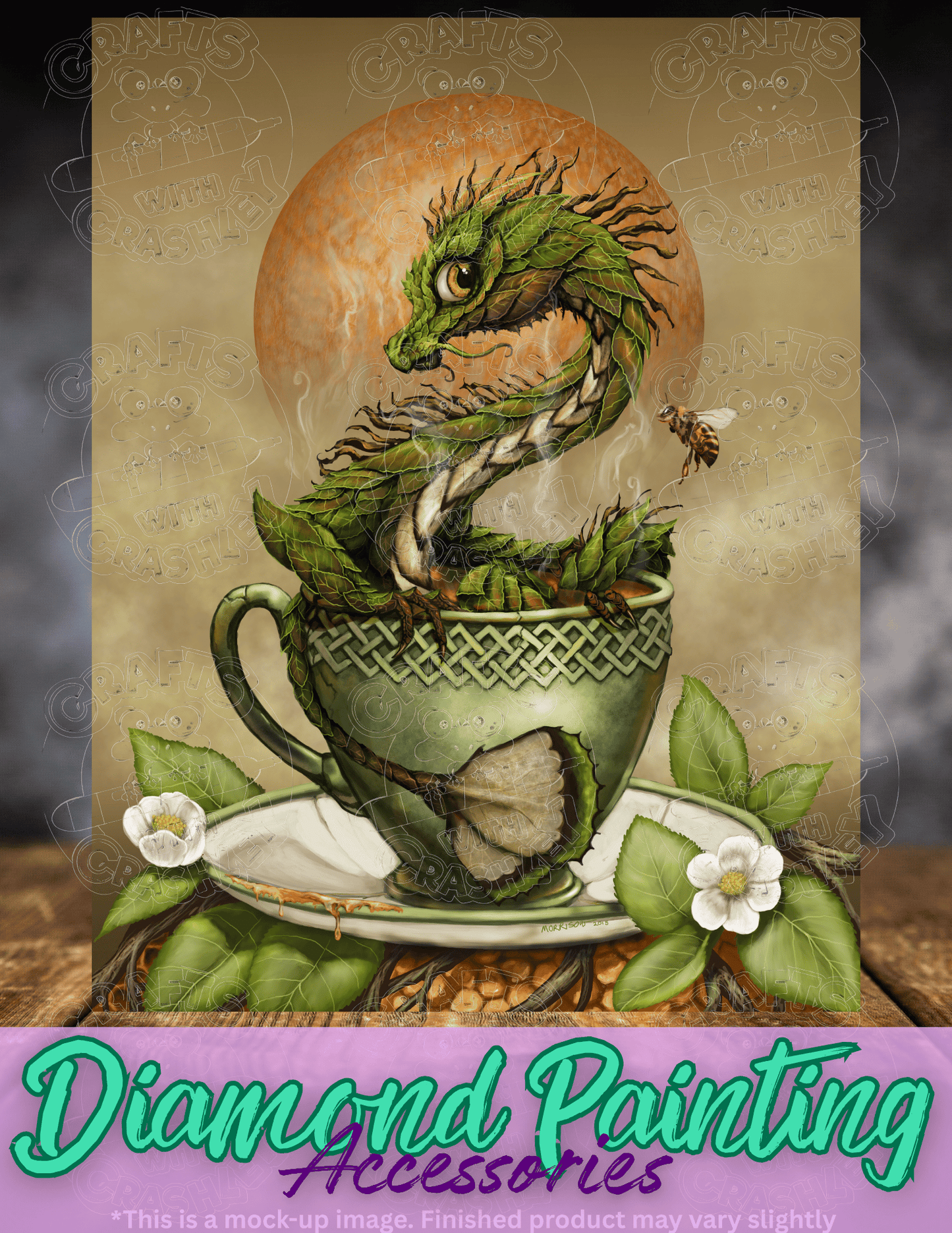 "Tea Dragon" by ©Stanley Morrison Premium Accessories for Diamond Painting