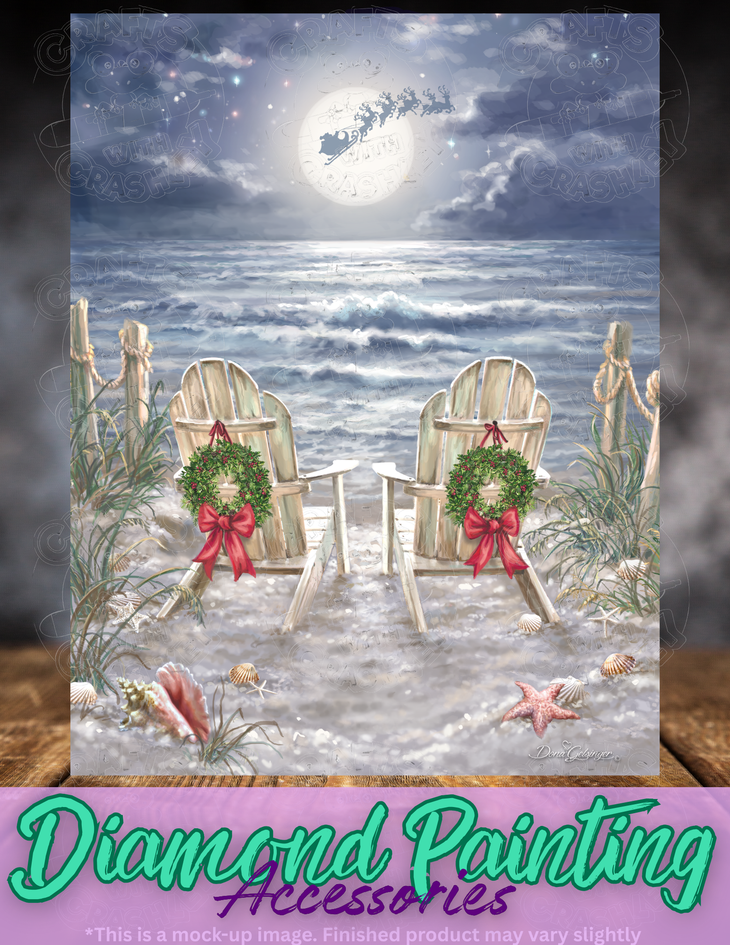 "Moonlight Christmas" by ©Dona Gelsinger Premium Accessories for Diamond Painting