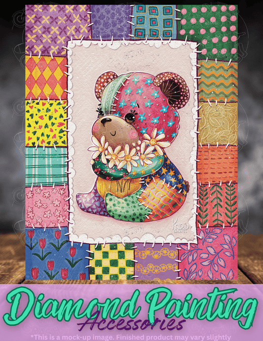 "Teddy Patches" by ©Karii Creates Premium Accessories for Diamond Painting
