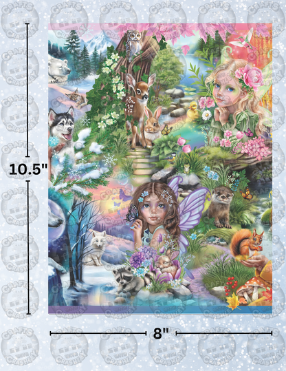 "A Season of Fairies" by ©Sheena Pike Decorative Diamond Painting Release Papers