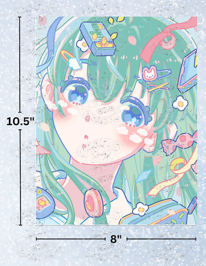 "Harukaze" by ©Hiroko Hashimoto Decorative Diamond Painting Release Papers