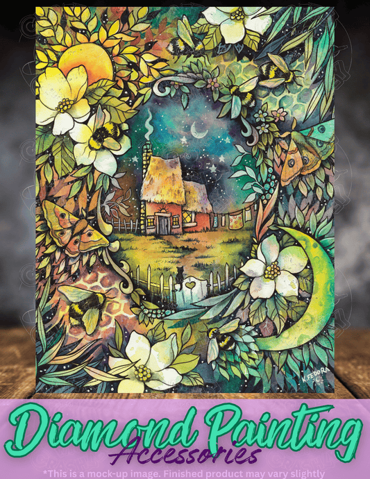 "The Garden Cottage" by ©Kat Fedora Premium Accessories for Diamond Painting